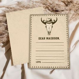 Western Time 素朴 Capsuleノートメッセージカード 招待状