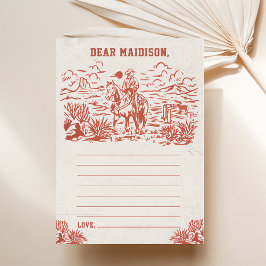 Western Time 素朴 Capsuleノートメッセージカード 招待状