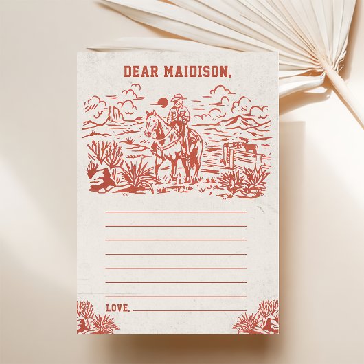 Western Time 素朴 Capsuleノートメッセージカード 招待状