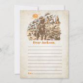 Western Time 素朴 Capsuleノートメッセージカード 招待状 (正面)