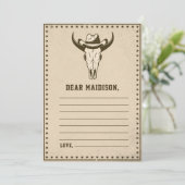 Western Time 素朴 Capsuleノートメッセージカード 招待状 (スタンド正面)