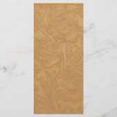 Western Tooled Rustic Bronze Terracotta Wedding メニュー (裏面)