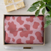 Western Valentines Day Cow Print Cowgirl Pink Red 薄葉紙 (ギフト)