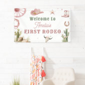 Western Vintage Cowgirl Rodeo 横断幕 (インサイチュ)