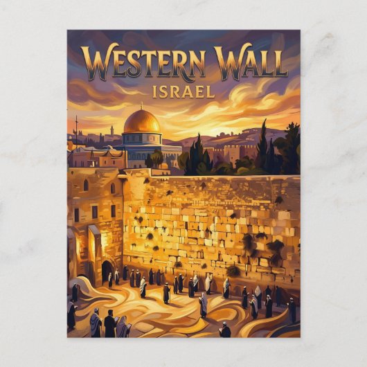 Western Wall Israel ポストカード (正面)