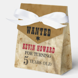 Western Wanted Poster Birthday 4"w x 2"l x 5"h フェイバーボックス