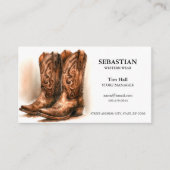 Western Wear QR Code Business Cards 名刺 (正面)