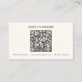 Western Wear QR Code Business Cards 名刺 (裏面)