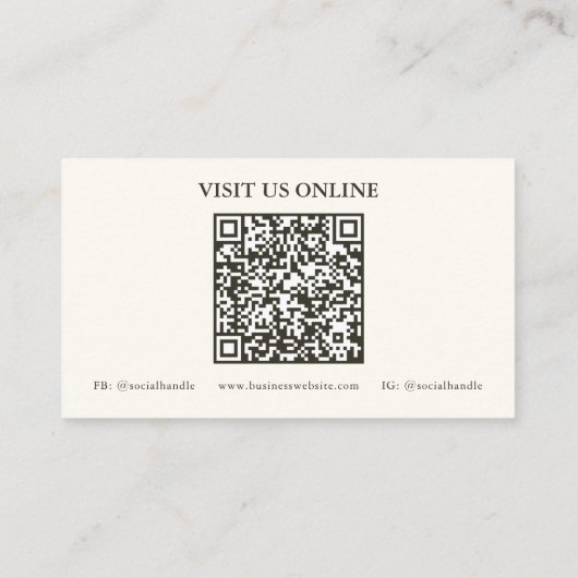 Western Wear QR Code Business Cards 名刺 (裏面)