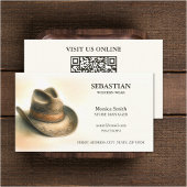 Western Wear QR Code Business Cards 名刺