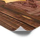 Western Welcome Little Cowboy Baby Shower ポスター (角)