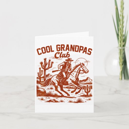 Western Wild West Grandpa Papa Cool Grandpas Club  カード (正面)