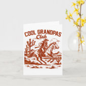 Western Wild West Grandpa Papa Cool Grandpas Club  カード (黄色い花)
