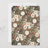 Western Winter We still do Wedding Anniversary 招待状 (裏面)