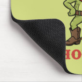 Western Yeehaw Frog Howdy Frog Funny Cowboy Meme マウスパッド (コーナー)