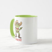 Western Yeehaw Frog Howdy Frog Funny Cowboy Meme マグカップ (正面左)