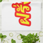 Westerner ♦熱狂する Farang Baタイ語♦ キッチンタオル (折り畳み)