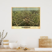 Westfield Massachusetts 1875 Antique Panoramic Map ポスター (キッチン)