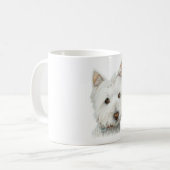 Westieかわいい犬 コーヒーマグカップ (正面左)