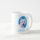 Westieのお母さんのマグ コーヒーマグカップ (正面右)