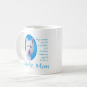 Westieのお母さんのマグ コーヒーマグカップ (正面左)