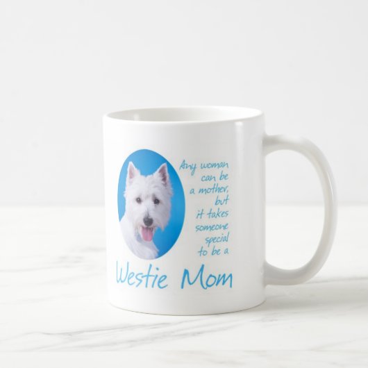 Westieのお母さんのマグ コーヒーマグカップ (右)