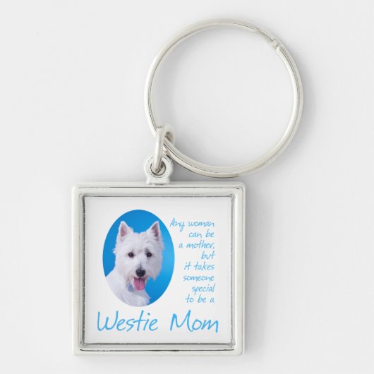 Westieのお母さんKeychain キーホルダー (正面)