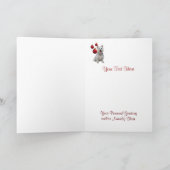 Westieのすばらしいクリスマスの願い-それをカスタマイズ! シーズンカード (内部)