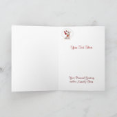 Westieのすばらしいクリスマスは2つを望みます-それをカスタマイズ シーズンカード (内部)