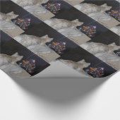 WESTIEのクリスマスの畏怖 ラッピングペーパー (角)