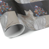 WESTIEのクリスマスの畏怖 ラッピングペーパー (ロールコーナー)