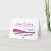 Westieのクリスマス シーズンカード (裏面)