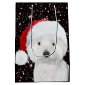 Westieのクリスマス ミディアムペーパーバッグ (裏面)