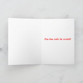 Westieのバレンタインカード シーズンカード (内部)