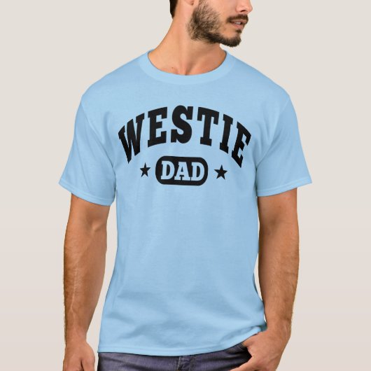 Westieのパパ Tシャツ (正面)
