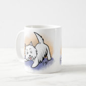 Westieのマグ コーヒーマグカップ (正面左)