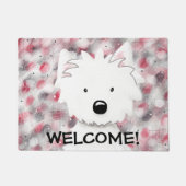 Westieの印象#2のドアマット ドアマット (正面)