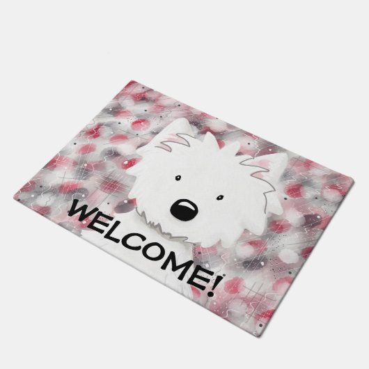 Westieの印象#2のドアマット ドアマット (アングル)