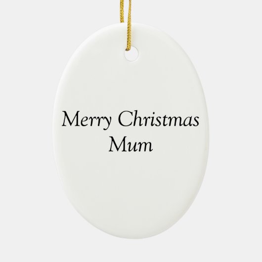 Westieの名前入りでぶら下がったな装飾のクリスマス セラミックオーナメント (裏面)