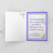 Westieの子犬の卵- Traordinaryイースターの願い シーズンカード (内部)