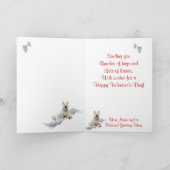 Westieの子犬はバレンタインのGreetingThird私の版です シーズンカード (内部)