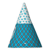 Westieの小犬の青い水の誕生会の帽子 パーティーハット (右)