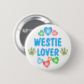 WESTIEの恋人 缶バッジ (正面&裏面)