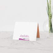 Westieの愛らしいサンキューカード サンキューカード (裏面)