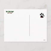 Westieの感謝祭トルコBowtie シーズンポストカード (裏面)