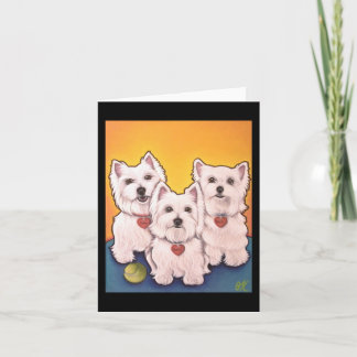 Westieの挨拶状 カード