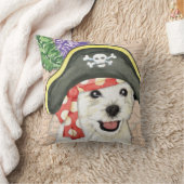 Westieの海賊 クッション (ブランケット)