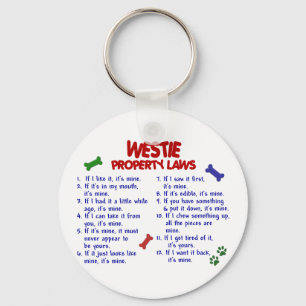 WESTIEの特性の法律2 キーホルダー