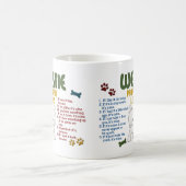 Westieの特性の法律4 コーヒーマグカップ (中央)