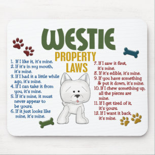 Westieの特性の法律4 マウスパッド